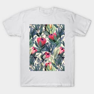 Painted Protea Pattern T-Shirt